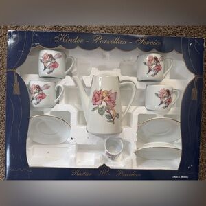 Vintage -Porzellan-Service Kids Flower Fairies Tea Set (Missing some items)